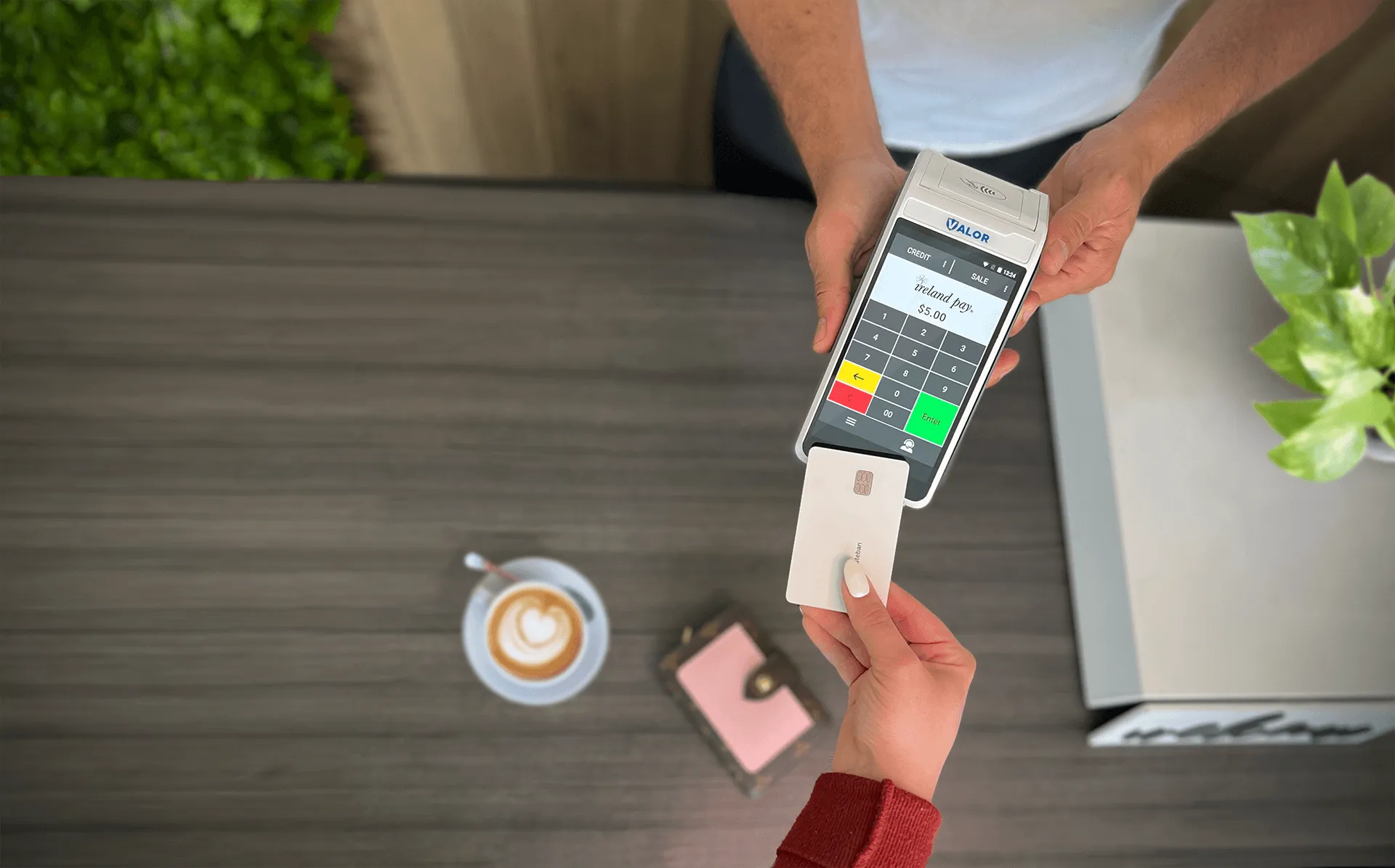 Ireland Pay merchant services payment terminal in use